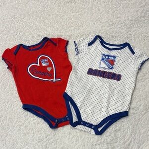 NHL Rangers Baby Bundle - Red and White | 18 Months
